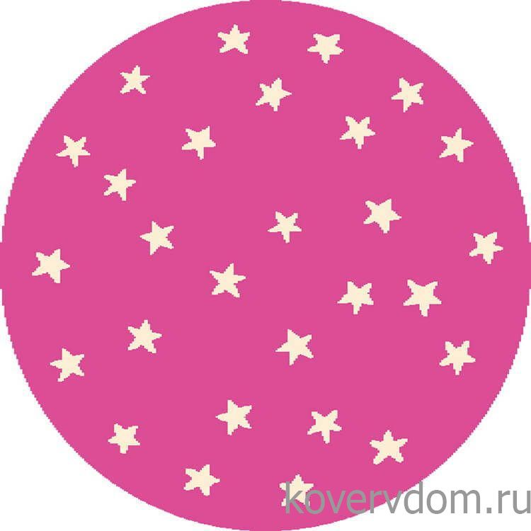 Ковер детский FUNKY TOP STARF pink ROUND